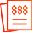 document with dollar sign